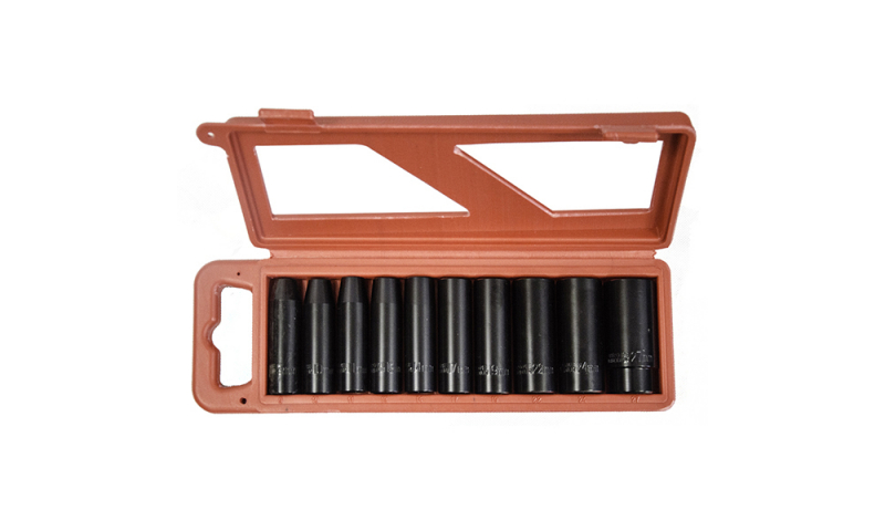 10 Piece 1/2" Deep Impact Socket Set