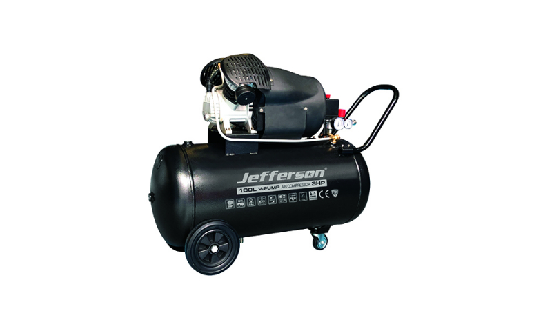 100 Litre 3HP V Pump Compressor 230V