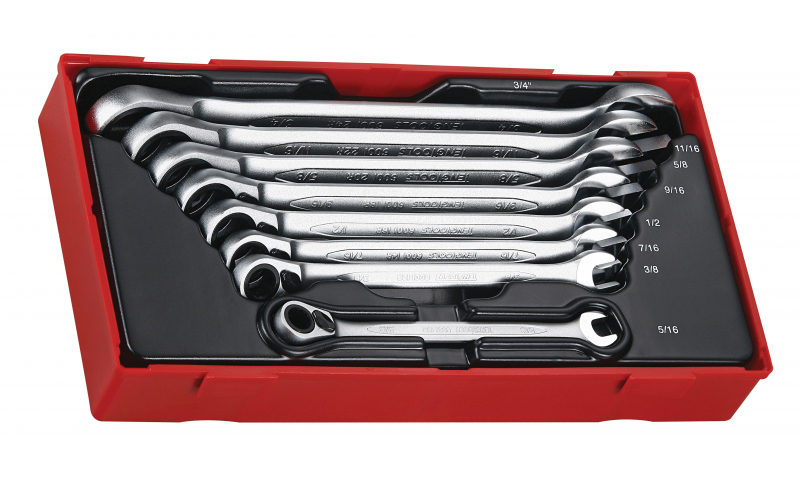 8 PIECE AF IMPERIAL RATCHETING SPANNER SET