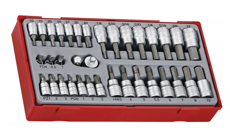 35 PIECE 1/4"-3/8" DRIVE SOCKET SET