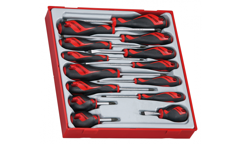 14 PIECE FLAT, PH, PZ SCREWDRIVER SET